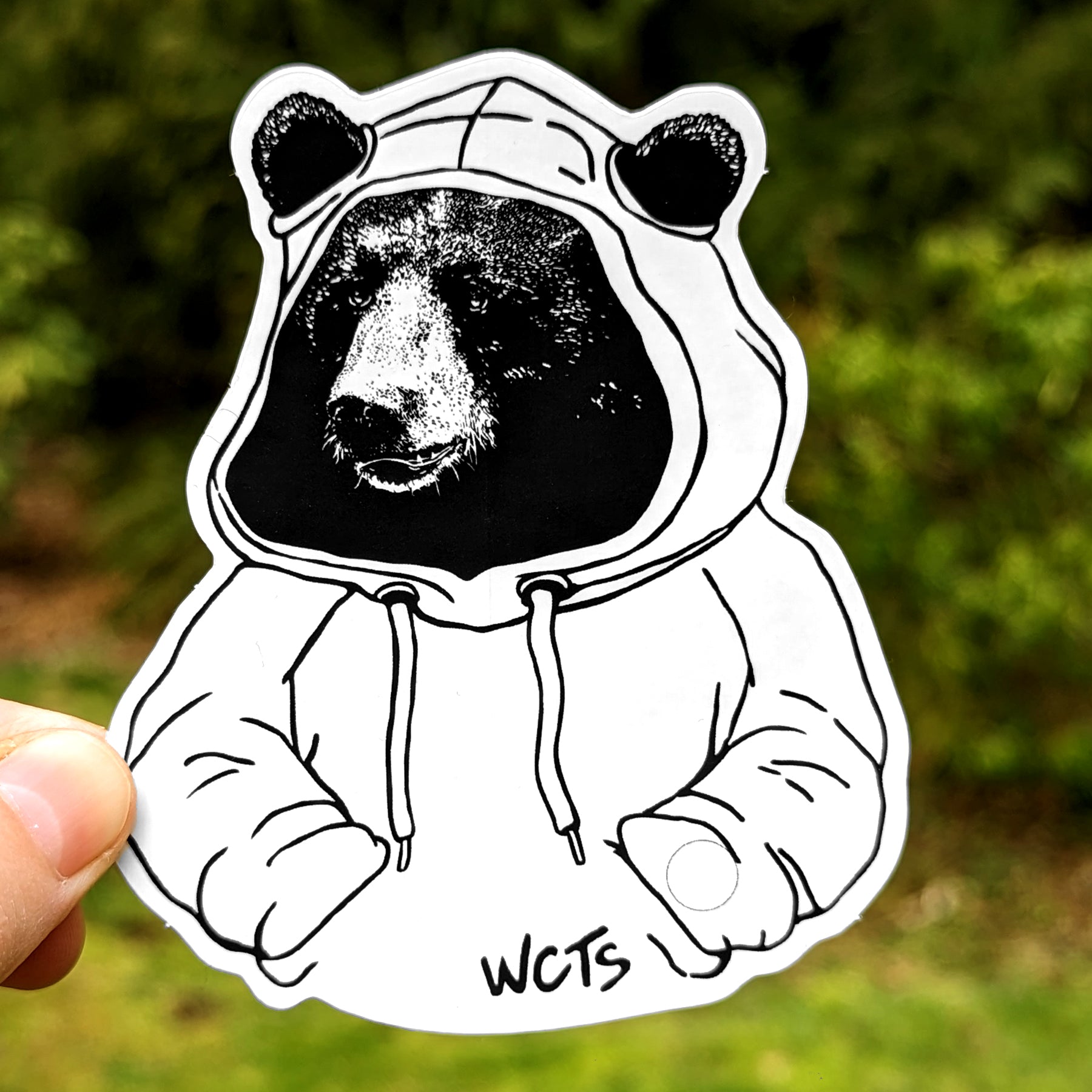 Westcoastees Hoodie Bear Sticker