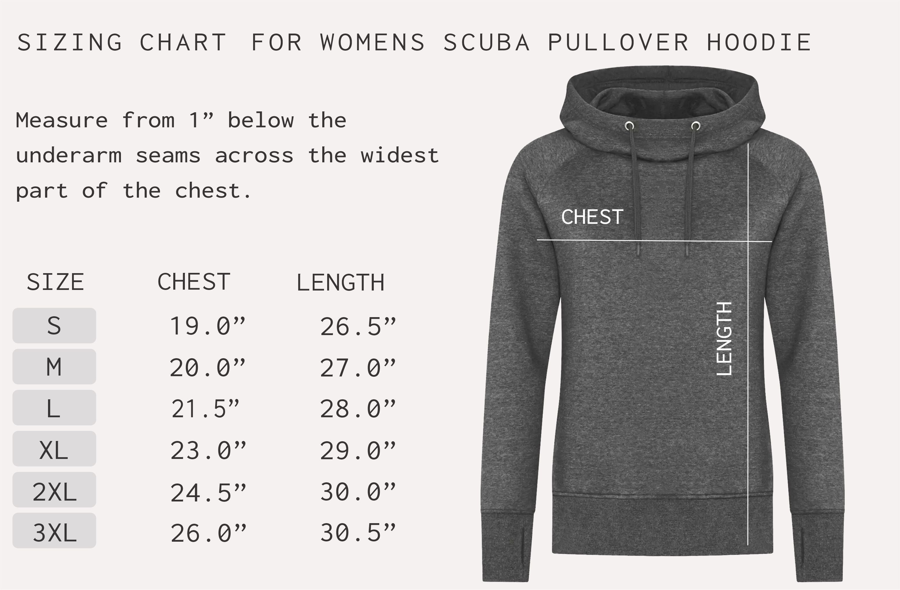 Womens Sacred Moon scuba pullover hoodie