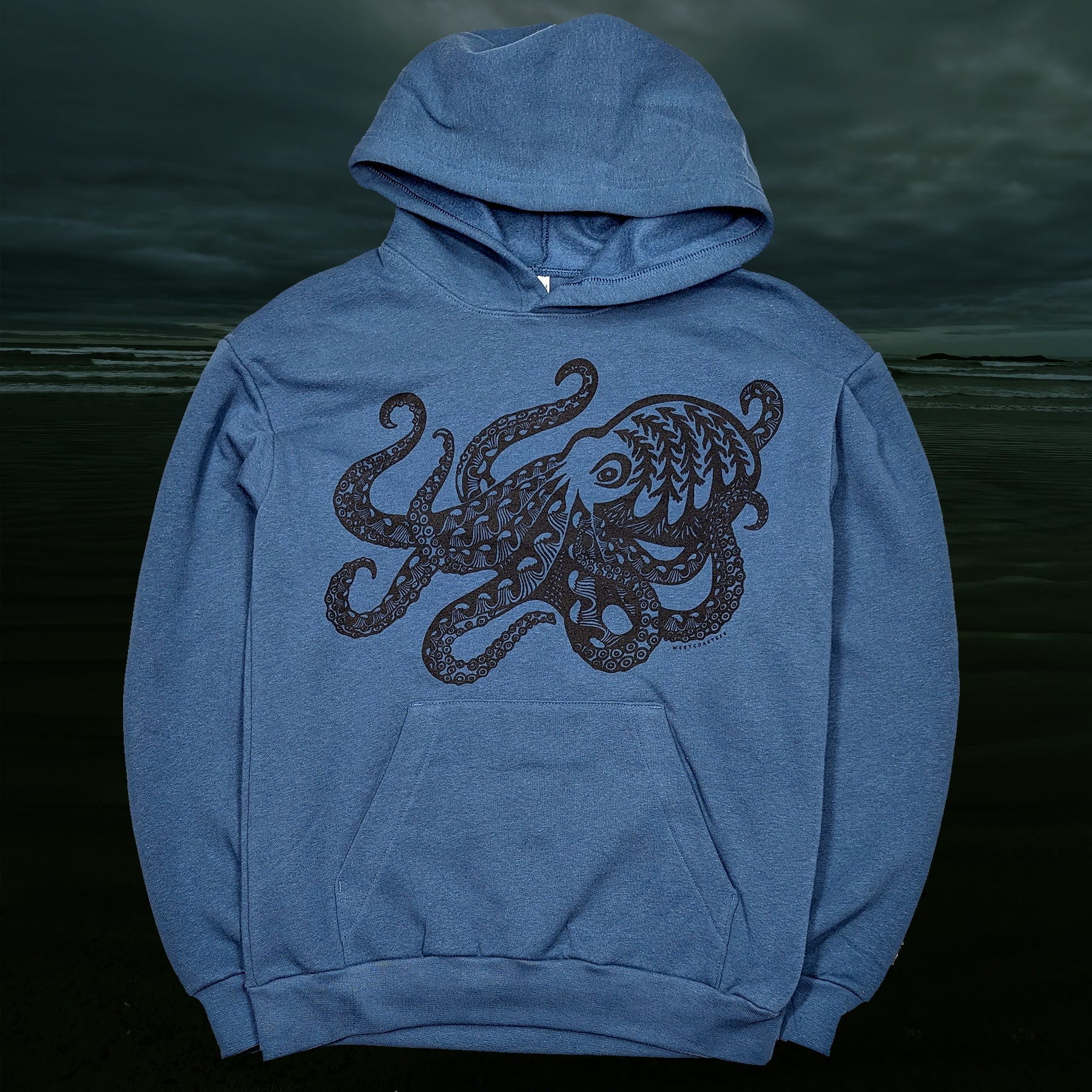 Adult Unisex Forest Octopus pullover hoodie