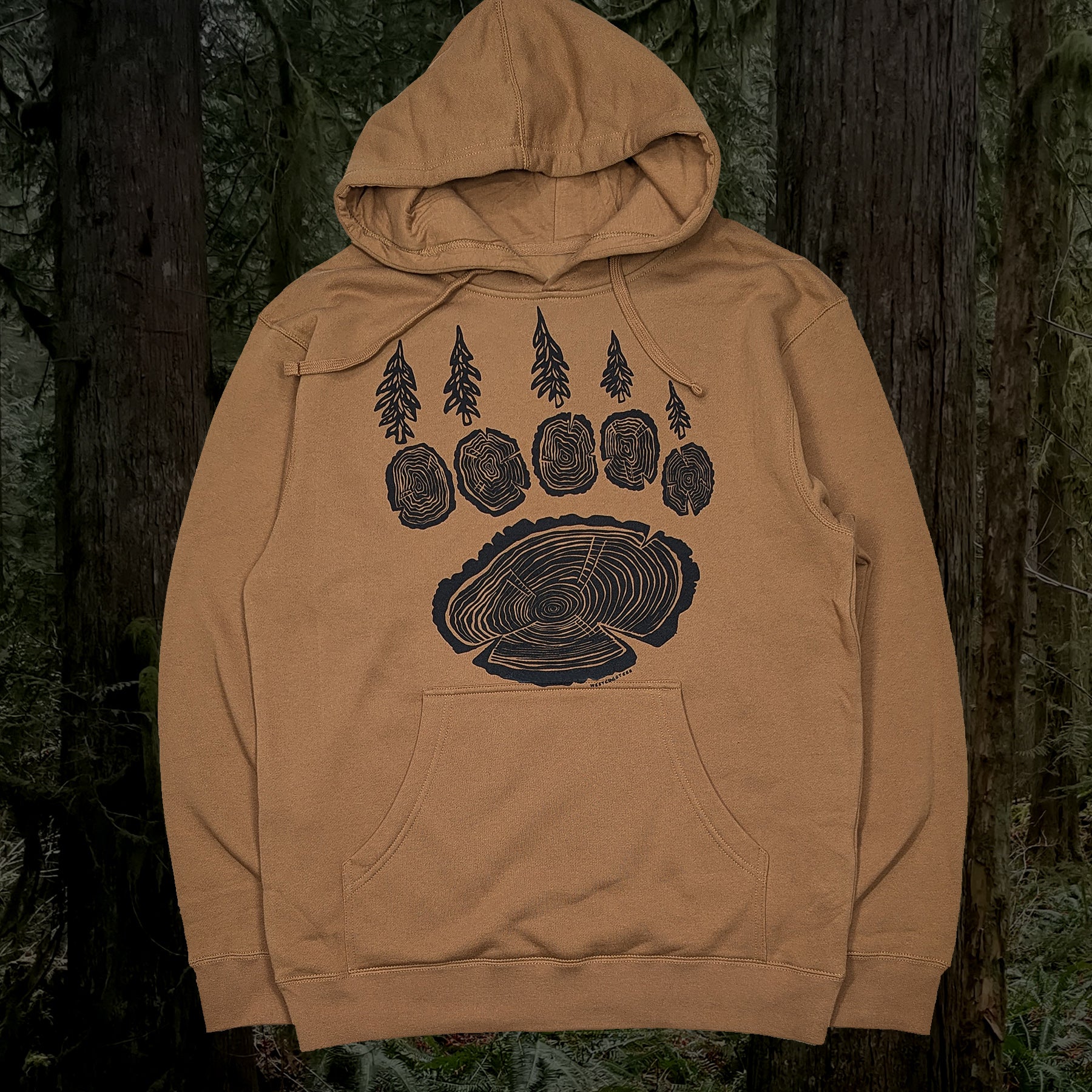 Adult Unisex Forest Paw pullover hoodie