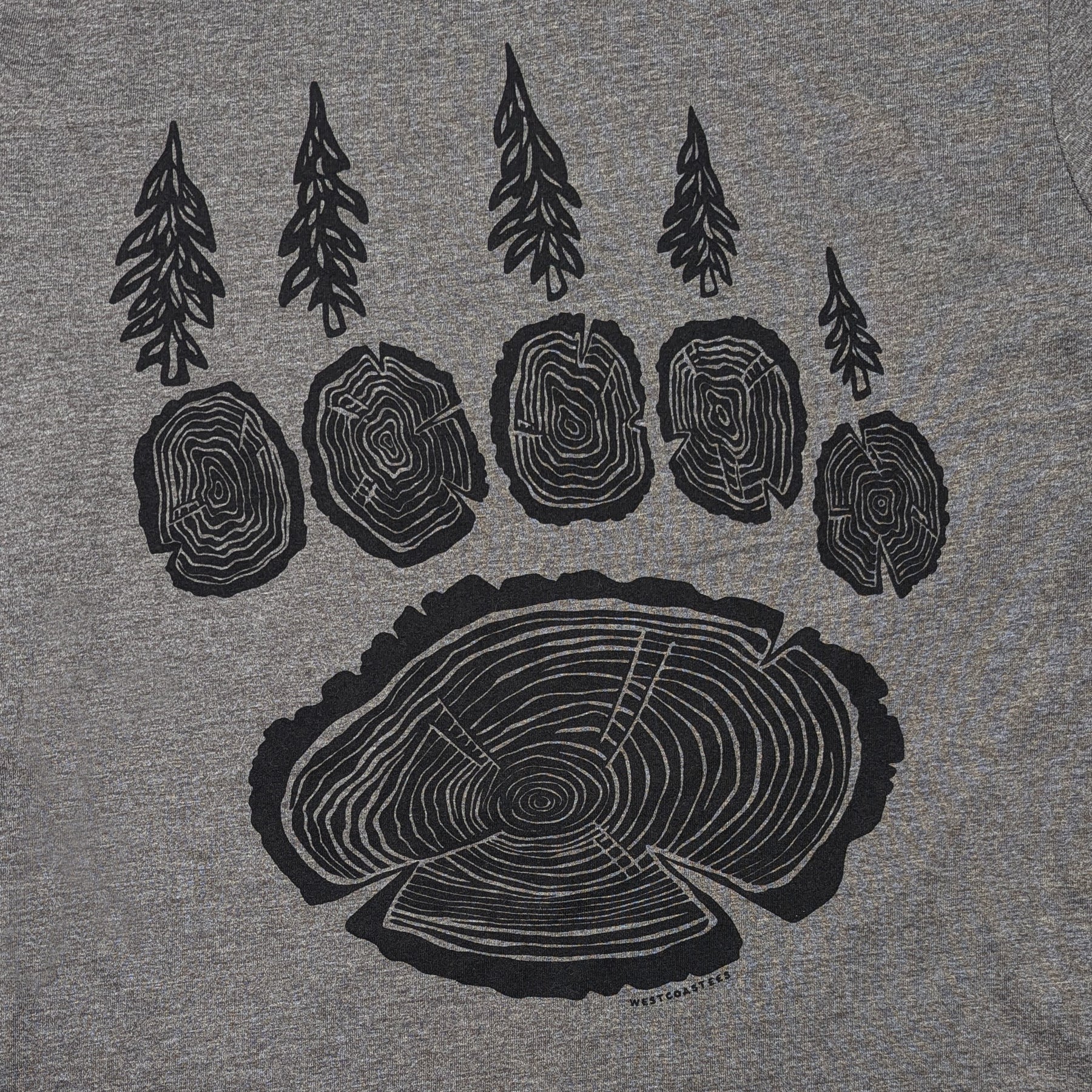 Adult Unisex Forest Paw long sleeve T-shirt