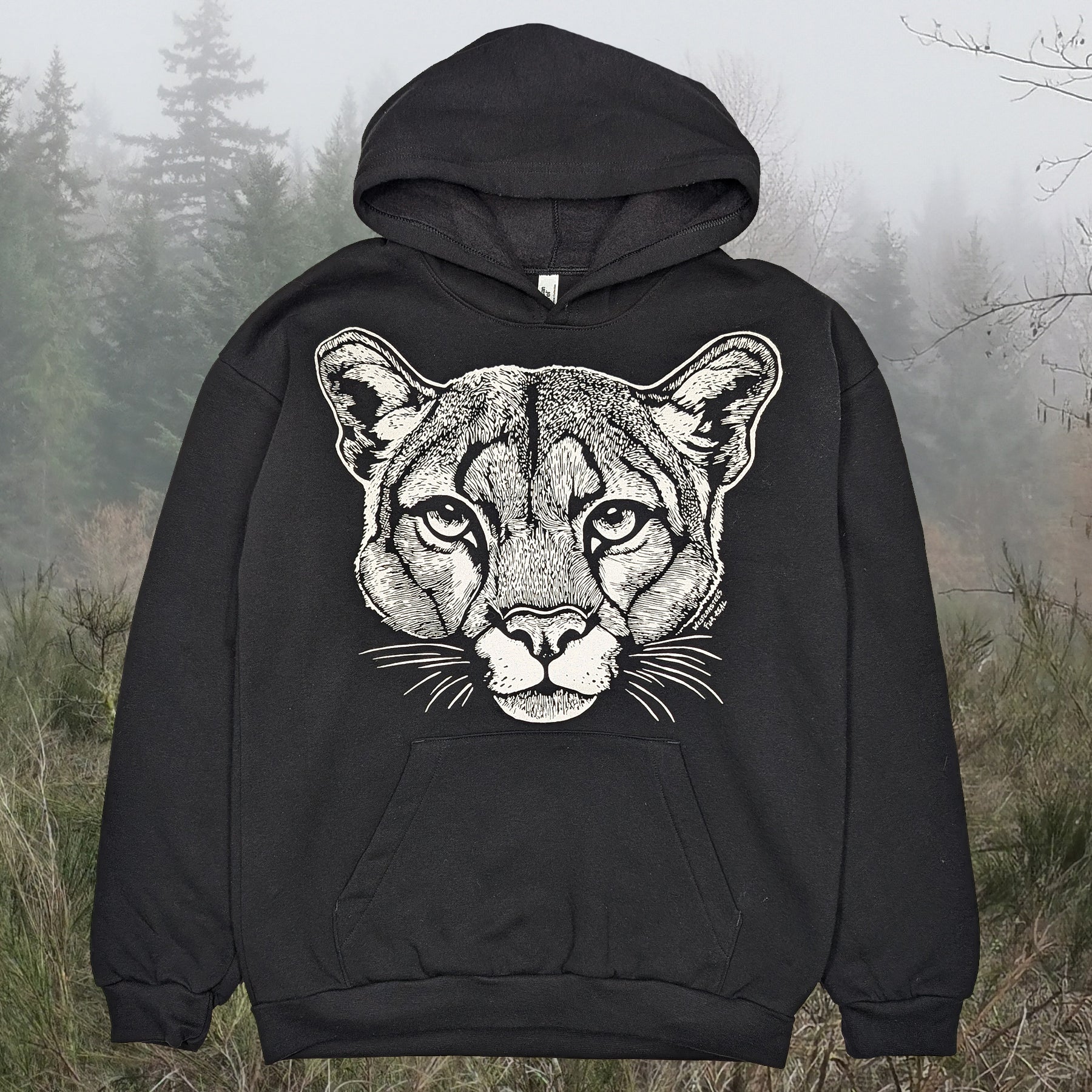 Adult Unisex Mountain Lion pullover hoodie