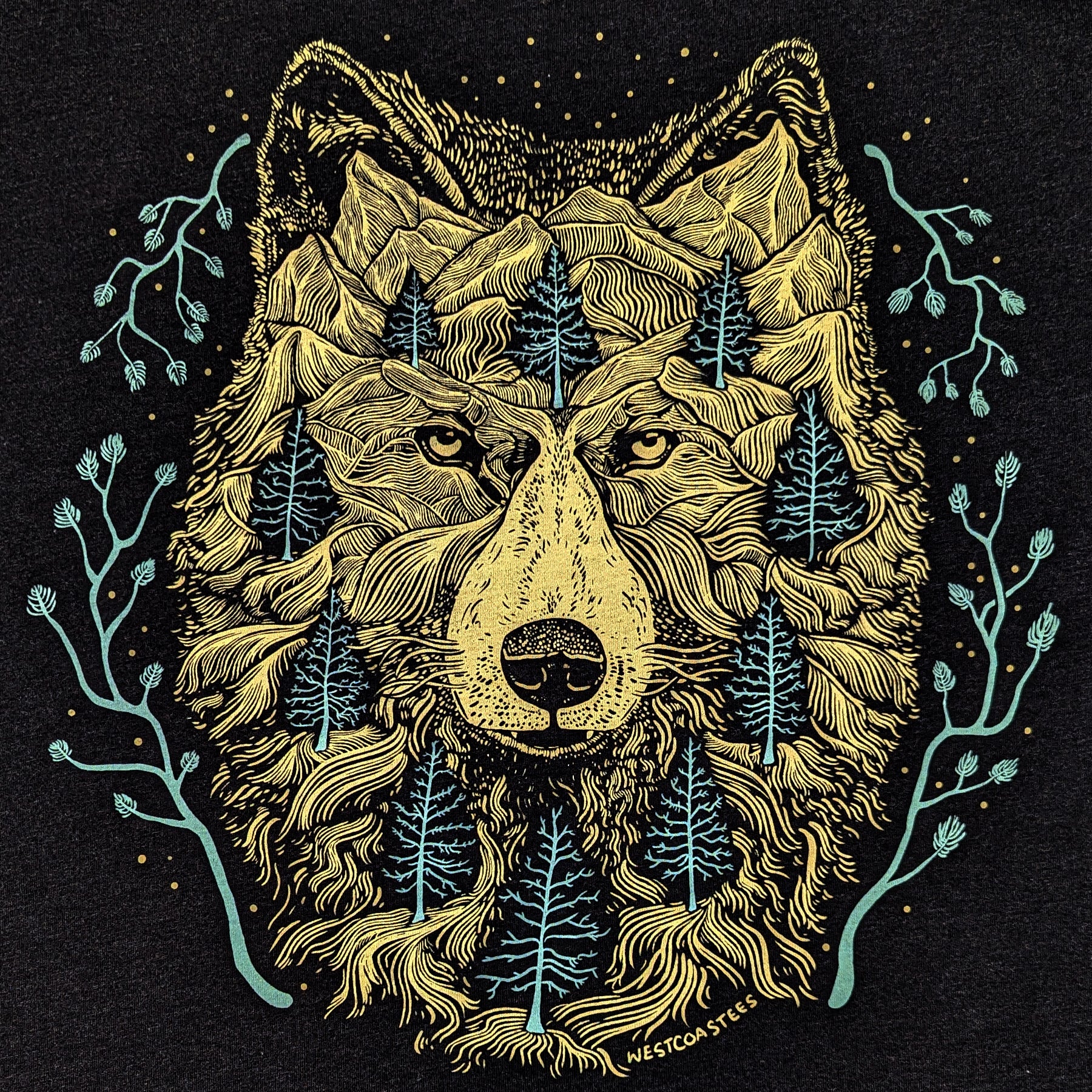 Adult Unisex Pine Wolf t-shirt