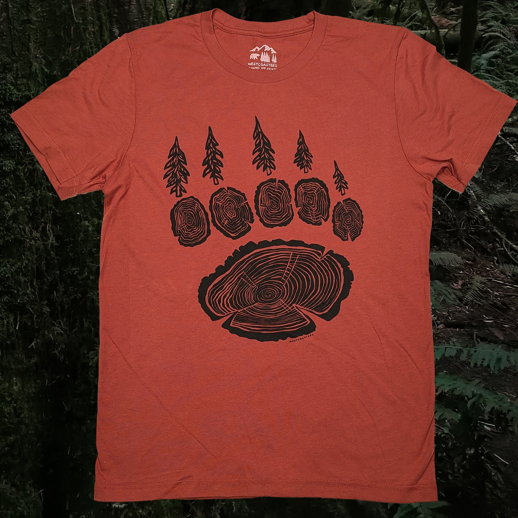 Adult Unisex Forest Paw t-shirt