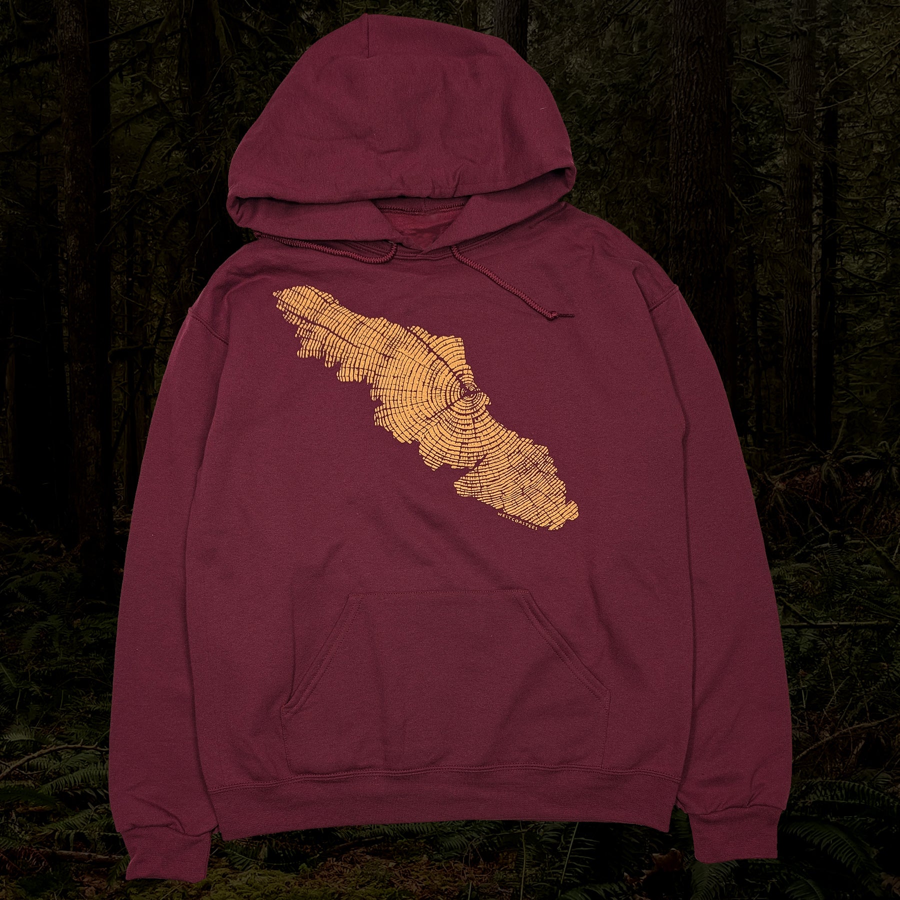 Adult Unisex Woodgrain Island pullover Hoodie