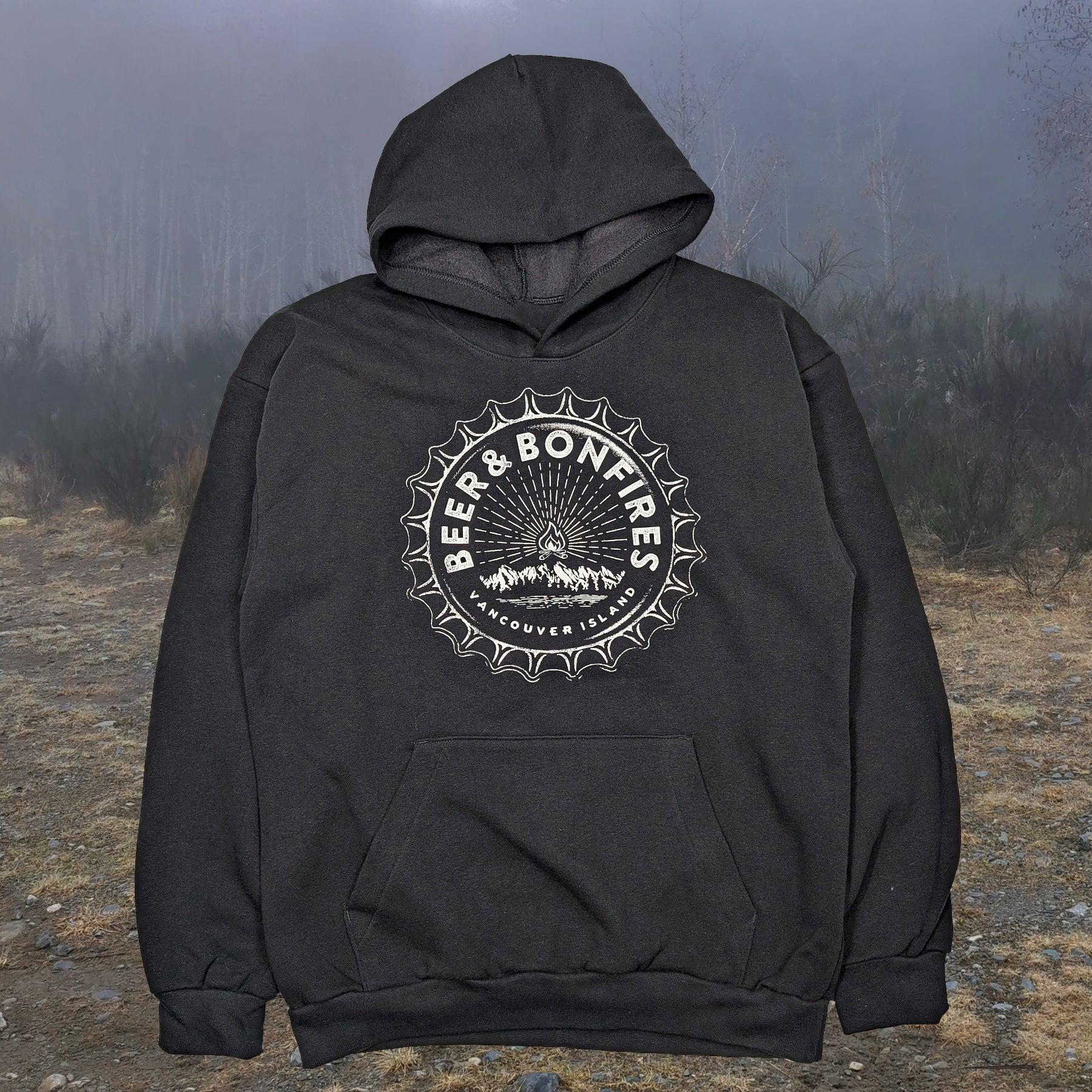 Adult Unisex Beer and Bonfires pullover hoodie