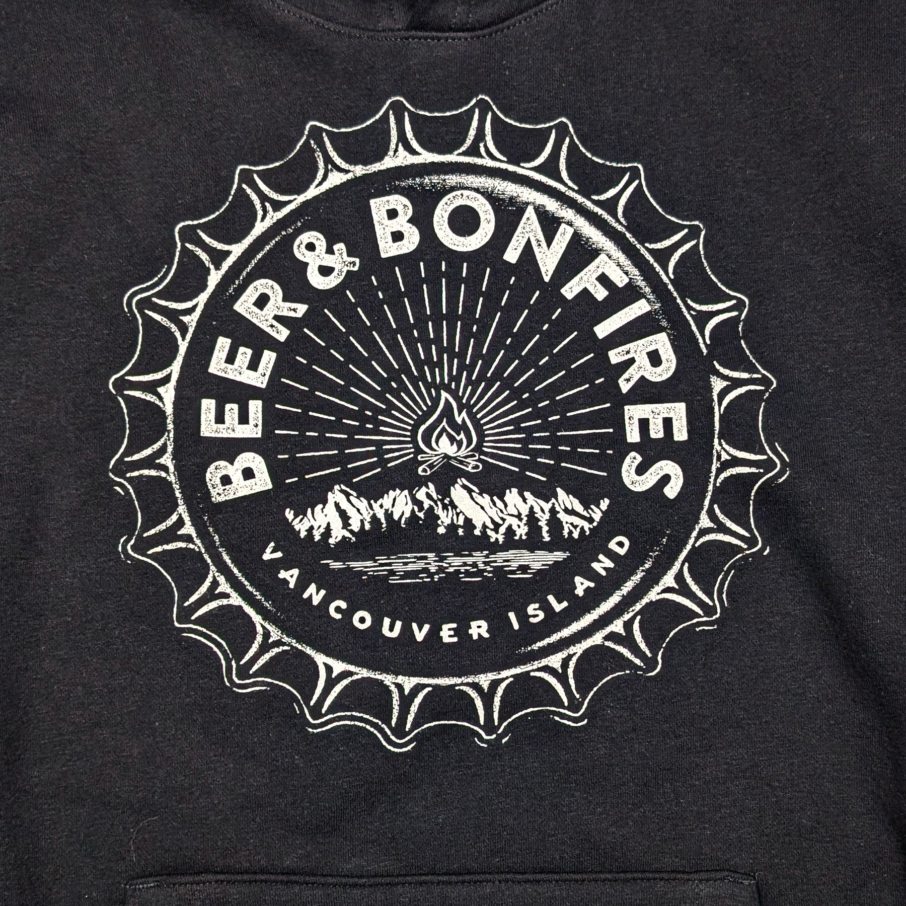 Adult Unisex Beer and Bonfires pullover hoodie