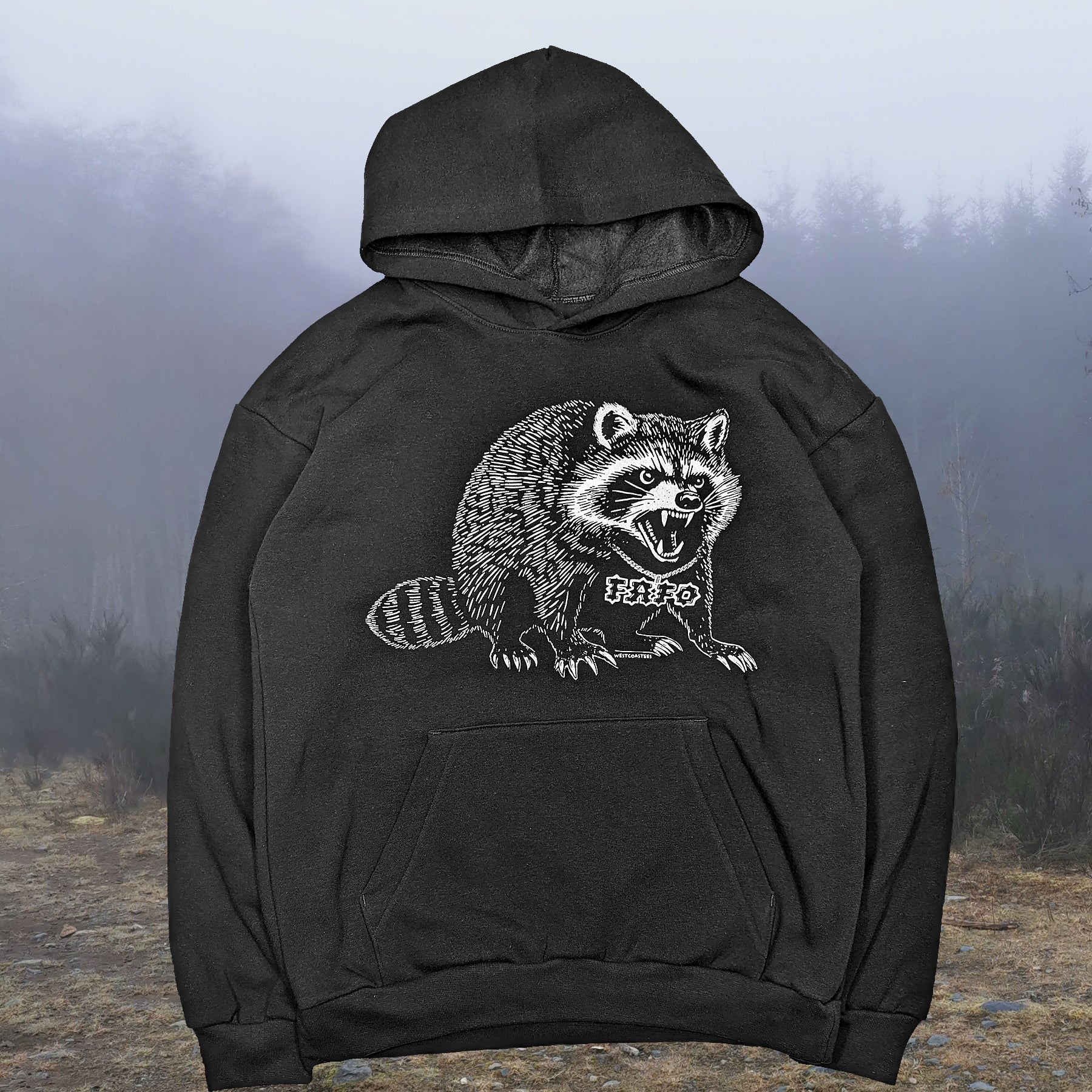 Adult Unisex FAFO Raccoon Hoodie