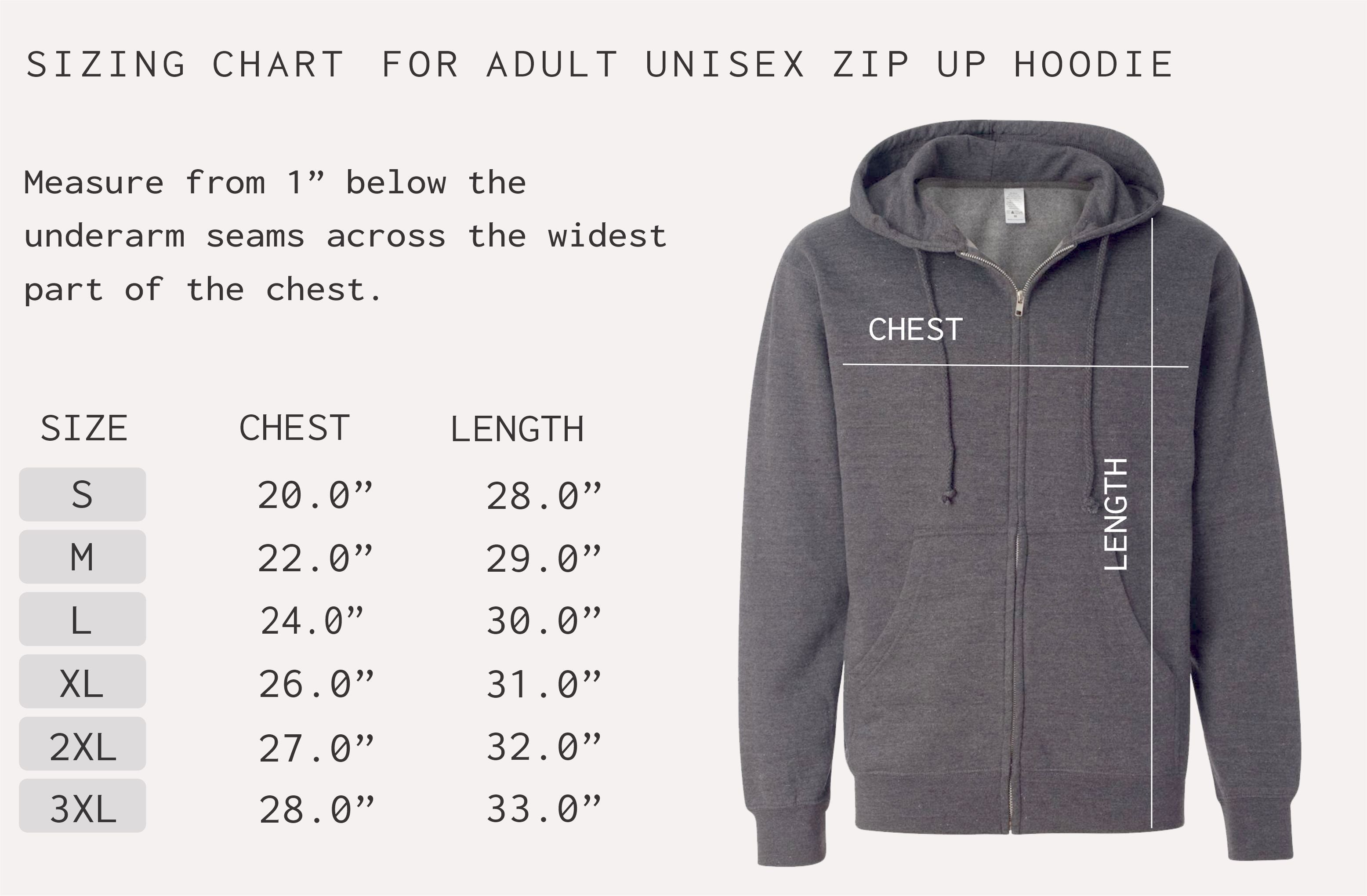 Adult Unisex Van Isle Map Zip Up Hoodie