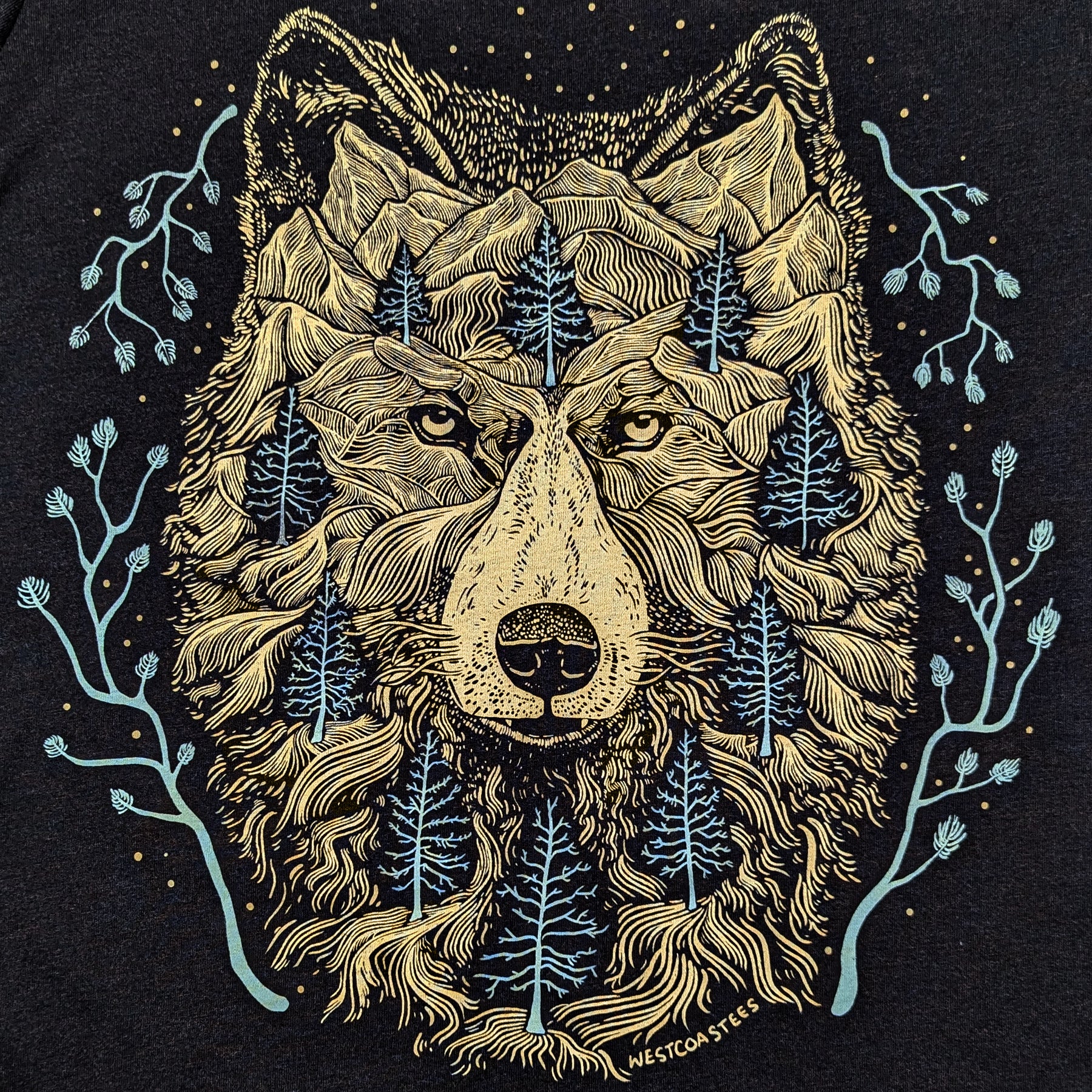 Womens Pine Wolf crewneck t-shirt