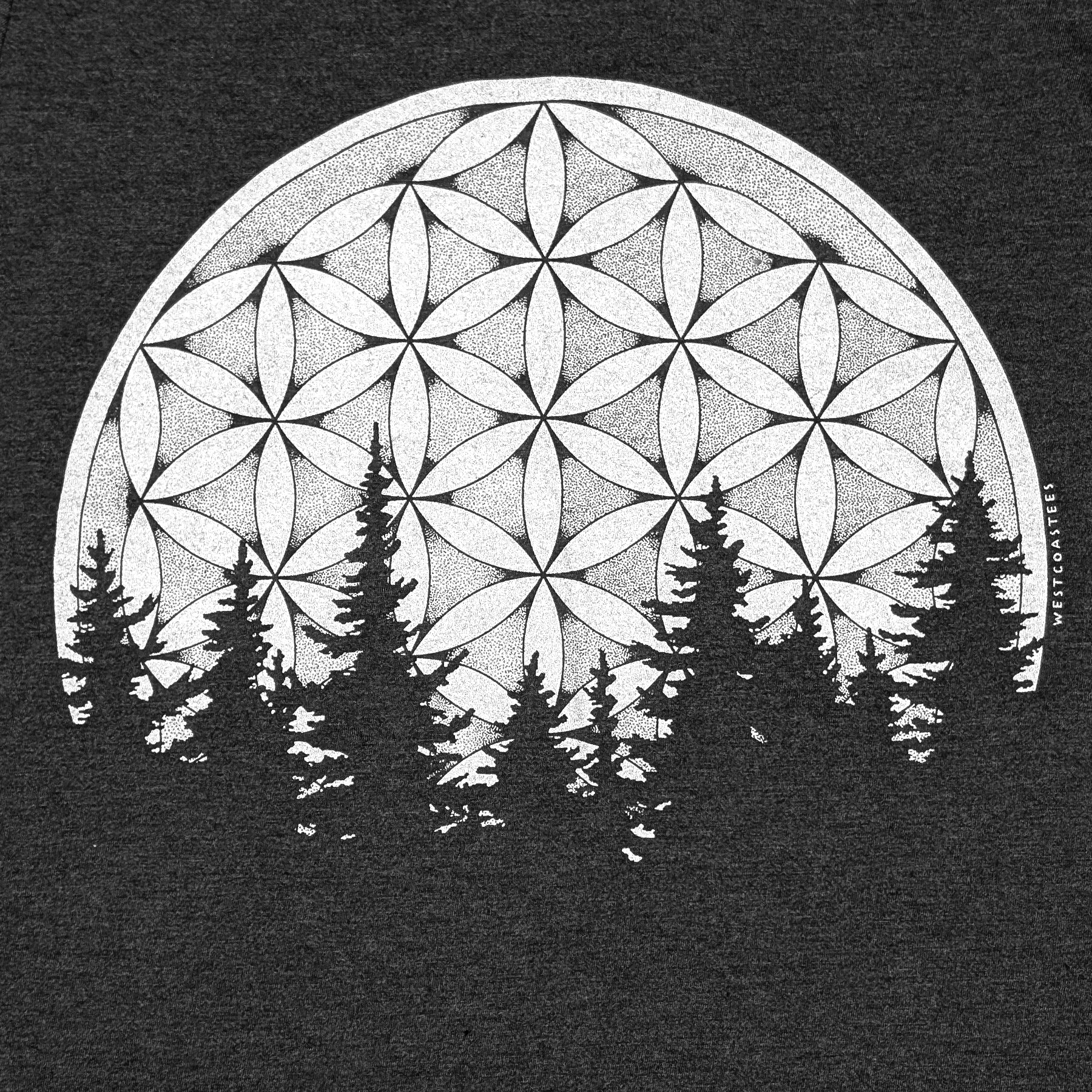 Womens Sacred Moon crewneck t-shirt