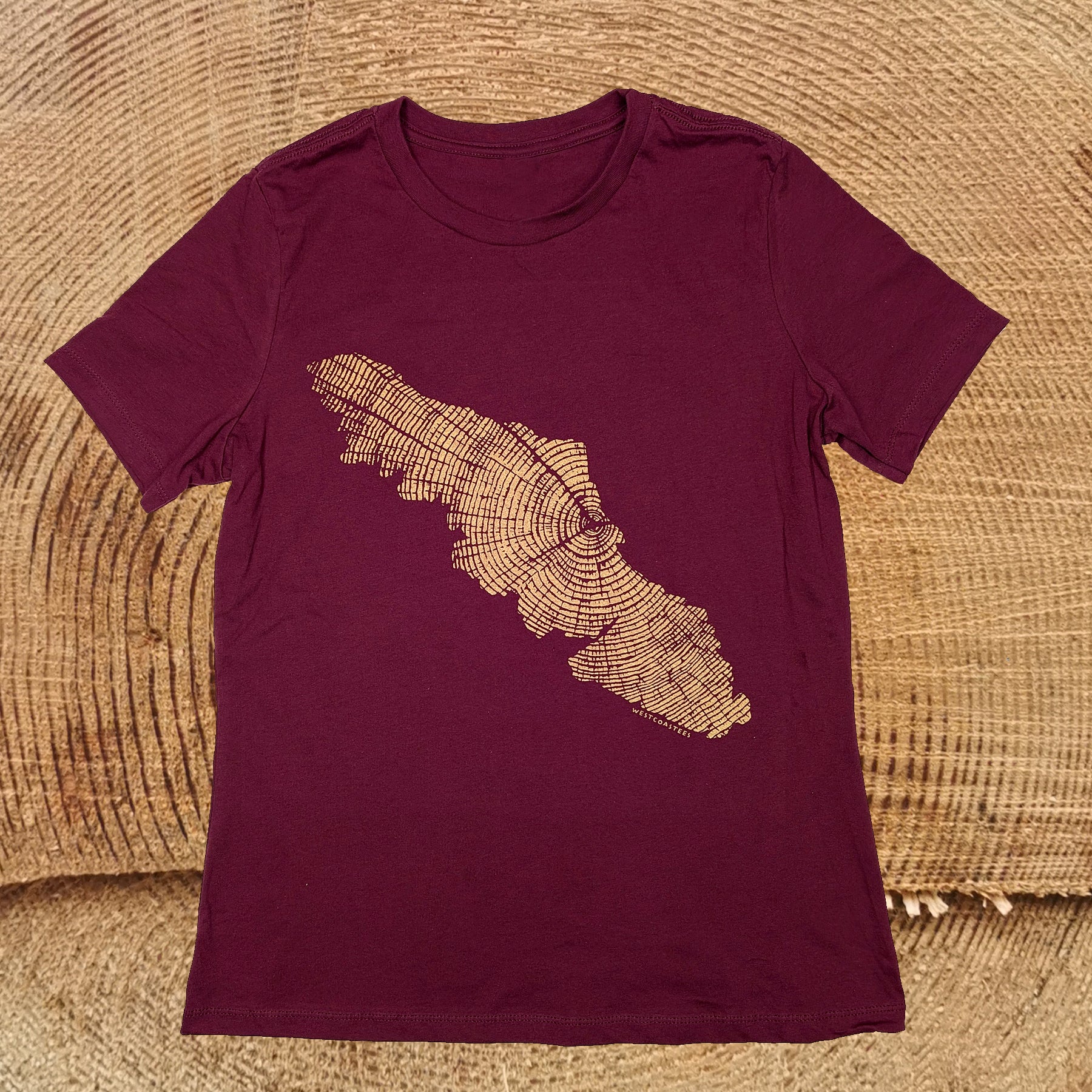 Women's Woodgrain Island crewneck T-shirt