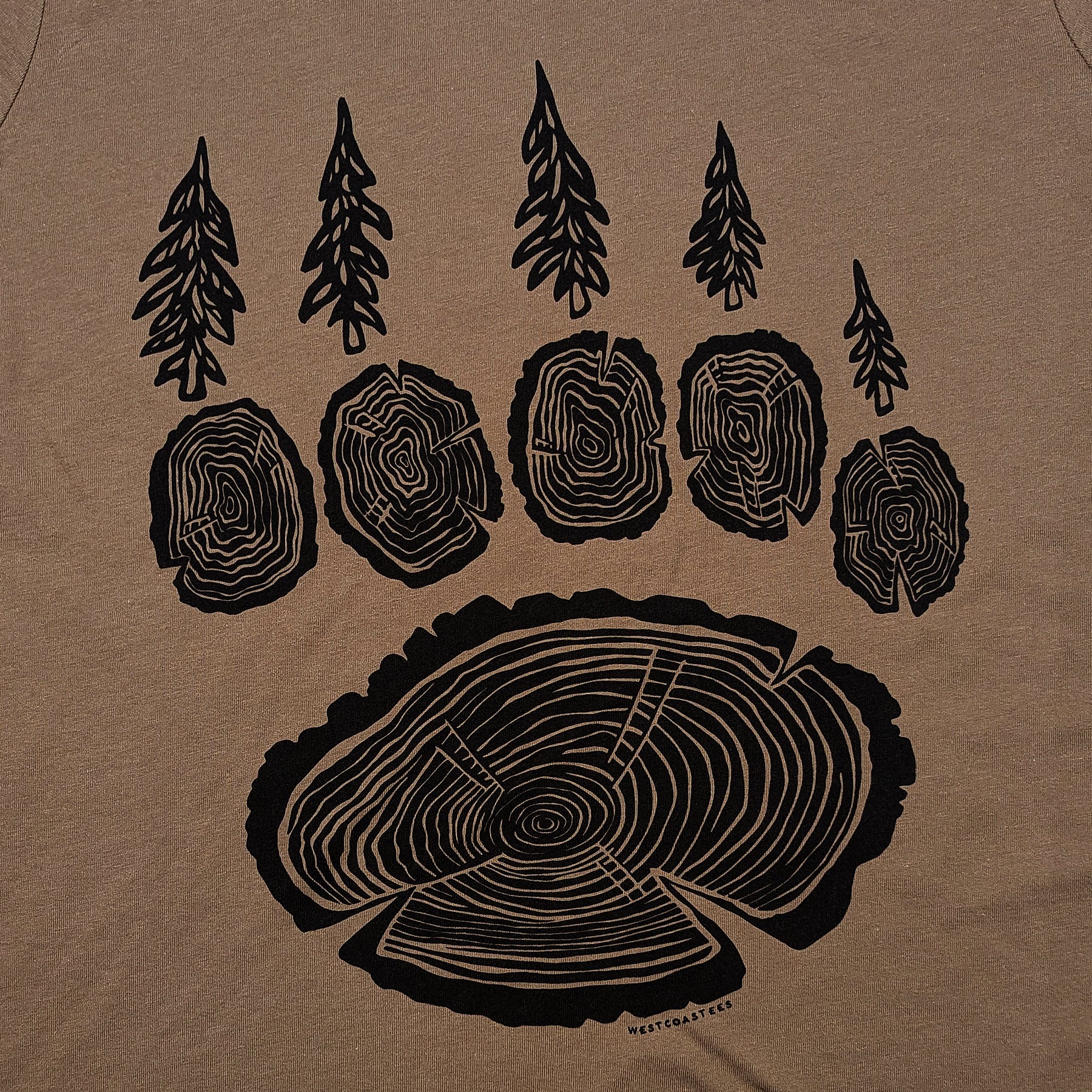 Women's Forest Paw crewneck t-shirt