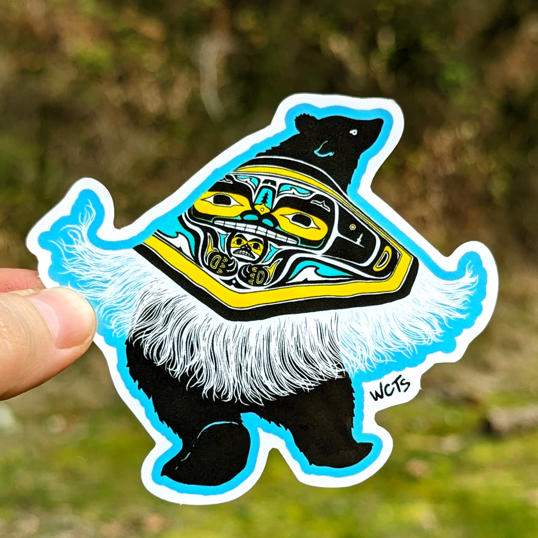 Westcoastees Dancing Bear Sticker, STICKERS, Westcoastees, www.westcoastees.com