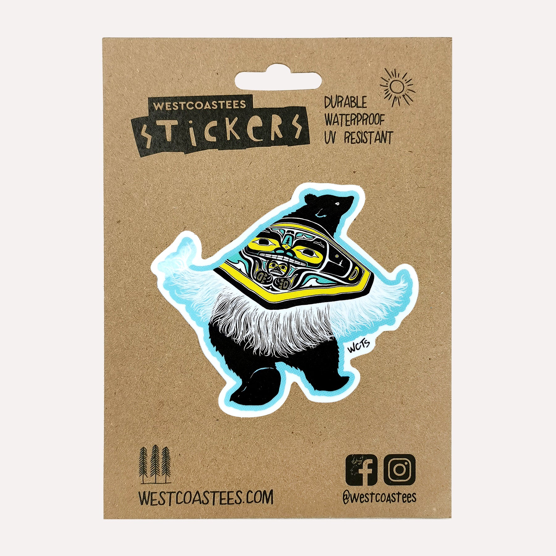 Westcoastees Dancing Bear Sticker - Westcoastees